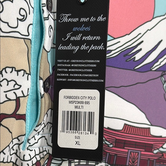 NWT Greyson Forbidden City Golf Polo - Picture 3 of 11